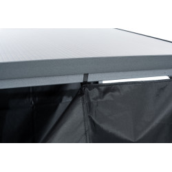 Abri à bois + bâche Ruston Metal XL anthracite
