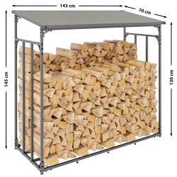Abri à bois Ruston Aluminium S anthracite
