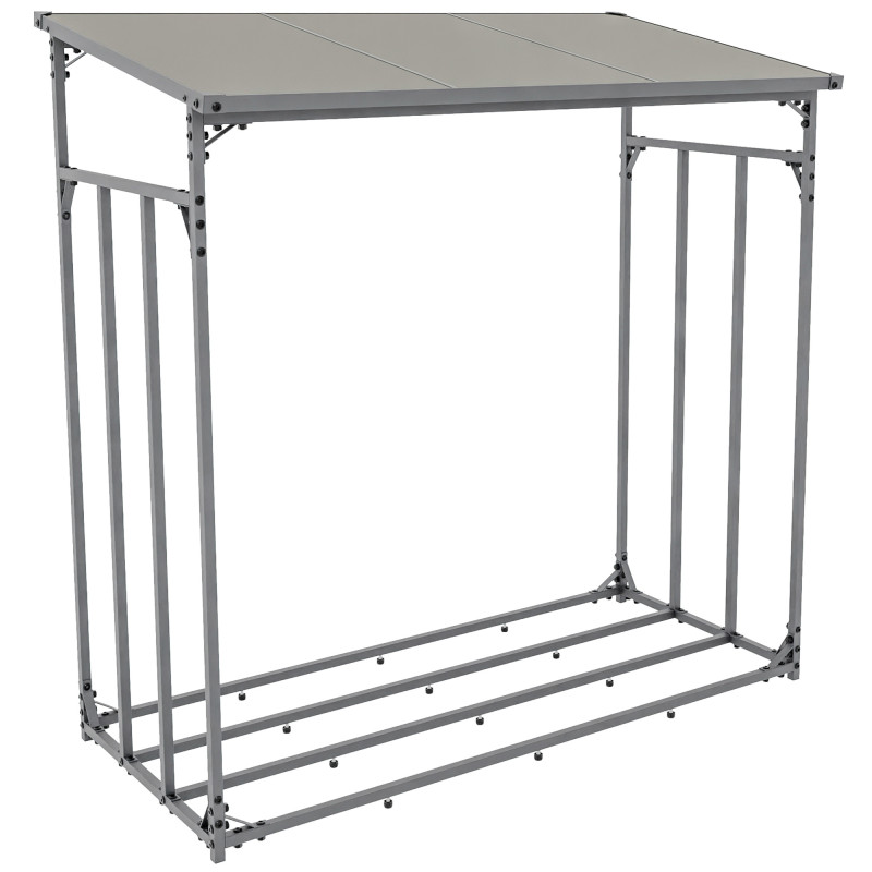 Abri à bois Ruston Aluminium S anthracite
