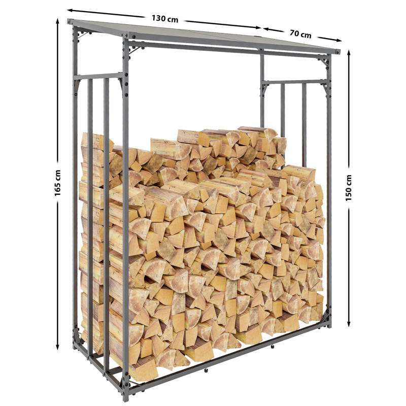 Abri à bois Ruston Aluminium M anthracite
