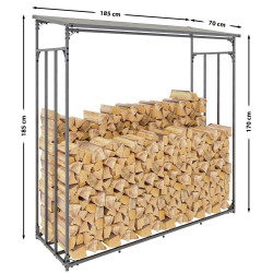 Abri Legnaia Ruston Alluminio XXL Antracite
