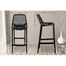 Tabouret de bar Air noir