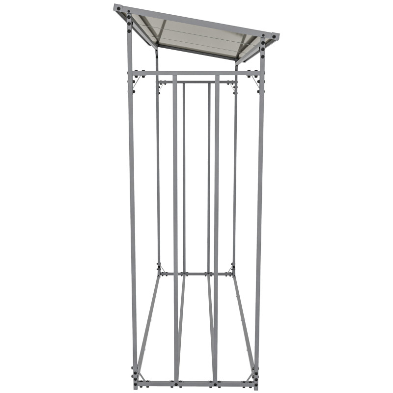 Abri para leña + lona Ruston Aluminio XXL antracita
