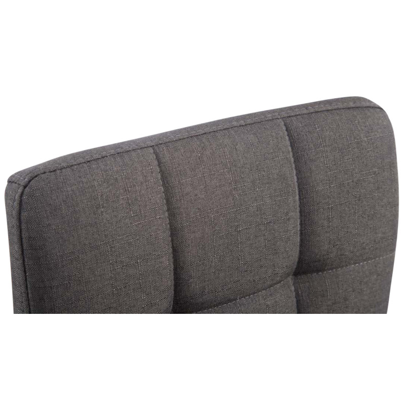 Lot de 4 fauteuils Palma Lounger V2 en tissu gris foncé
