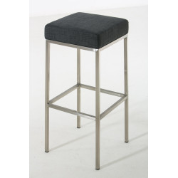 Tabouret de bar Montréal E85 tecido cinza fosco