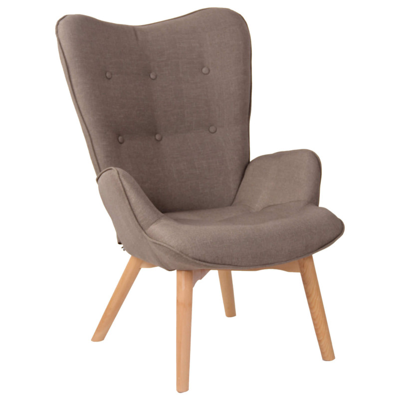 Fauteuil Durham tissu taupe