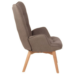 Fauteuil Durham tissu taupe
