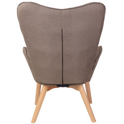 Fauteuil Durham tissu taupe