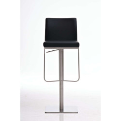 Tabouret de bar Panama E en cuir artificiel noir