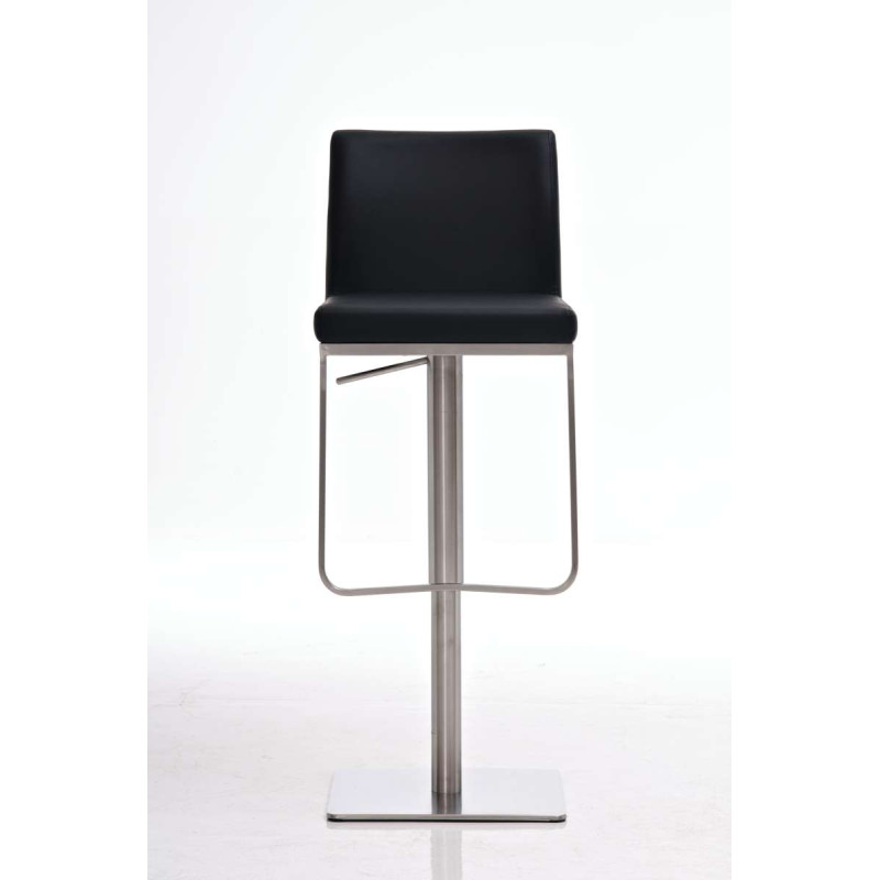 Tabouret de bar Panama E en cuir artificiel noir