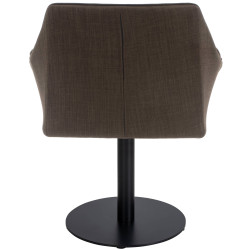 Fauteuil en tissu Damaso marron