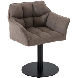 Fauteuil en tissu Damaso gris