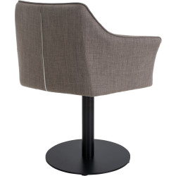Fauteuil en tissu Damaso gris