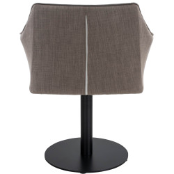 Fauteuil en tissu Damaso gris