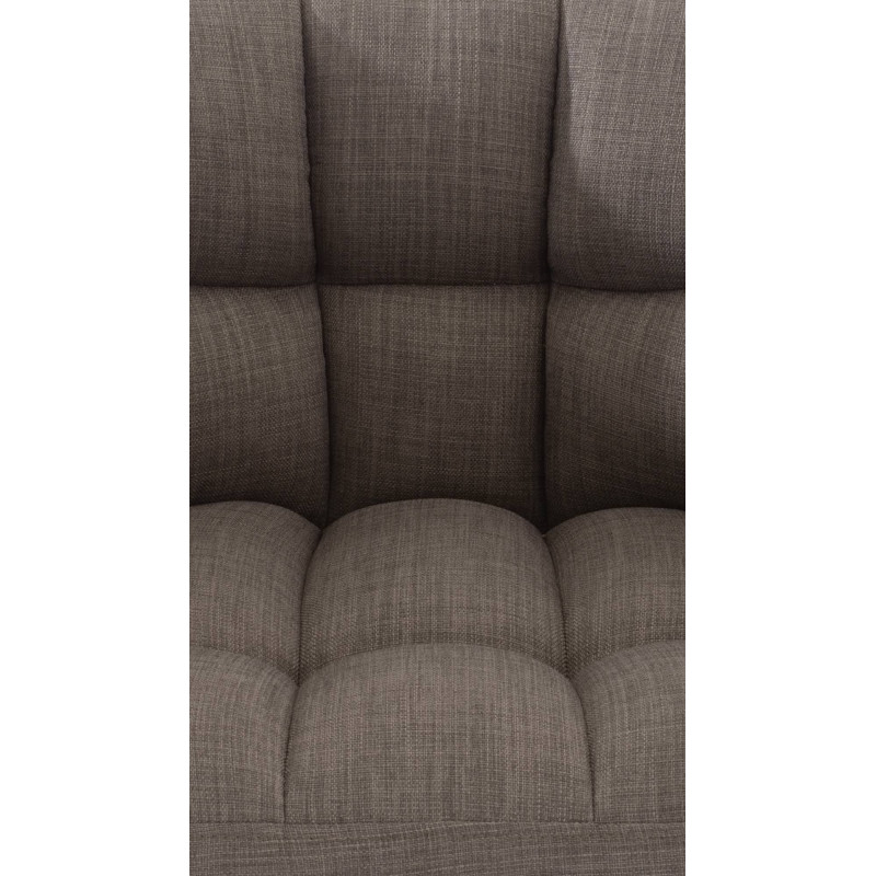 Fauteuil en tissu Damaso gris