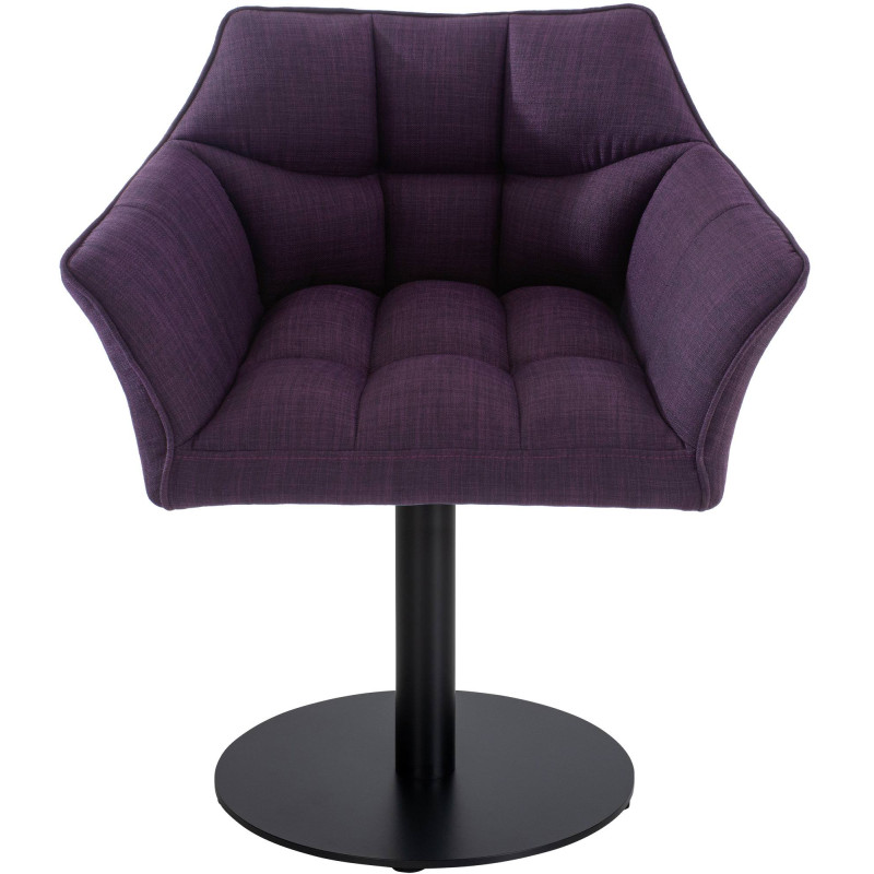 Fauteuil en tissu Damaso violet
