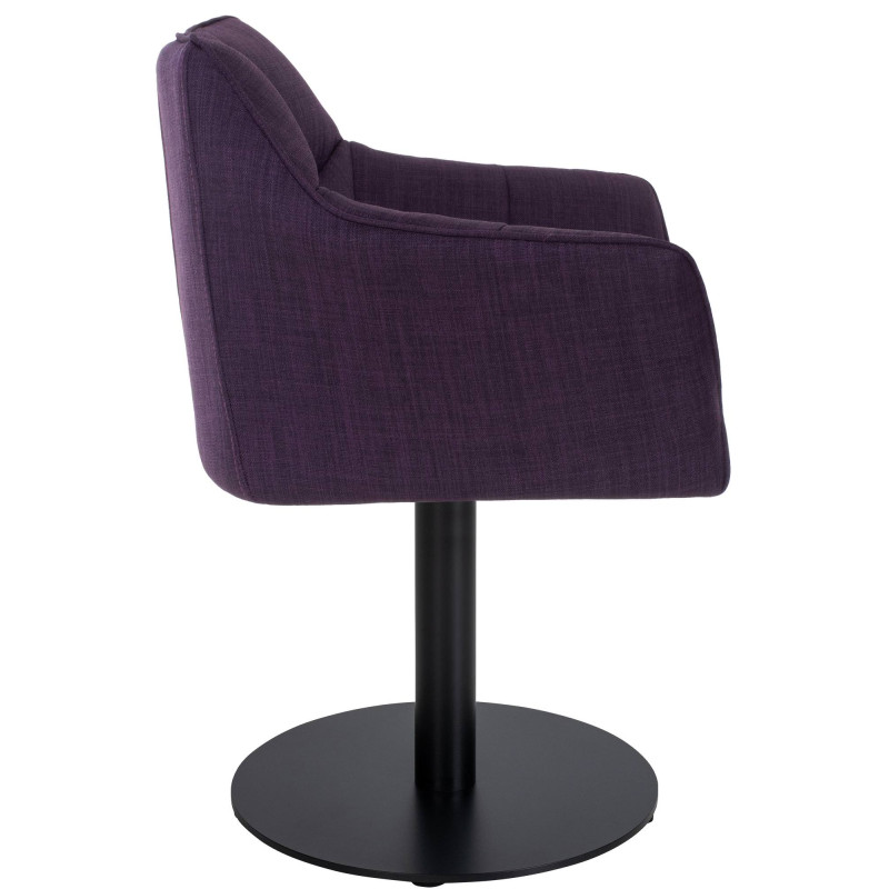 Fauteuil en tissu Damaso violet