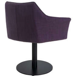 Fauteuil en tissu Damaso violet