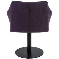 Fauteuil en tissu Damaso violet