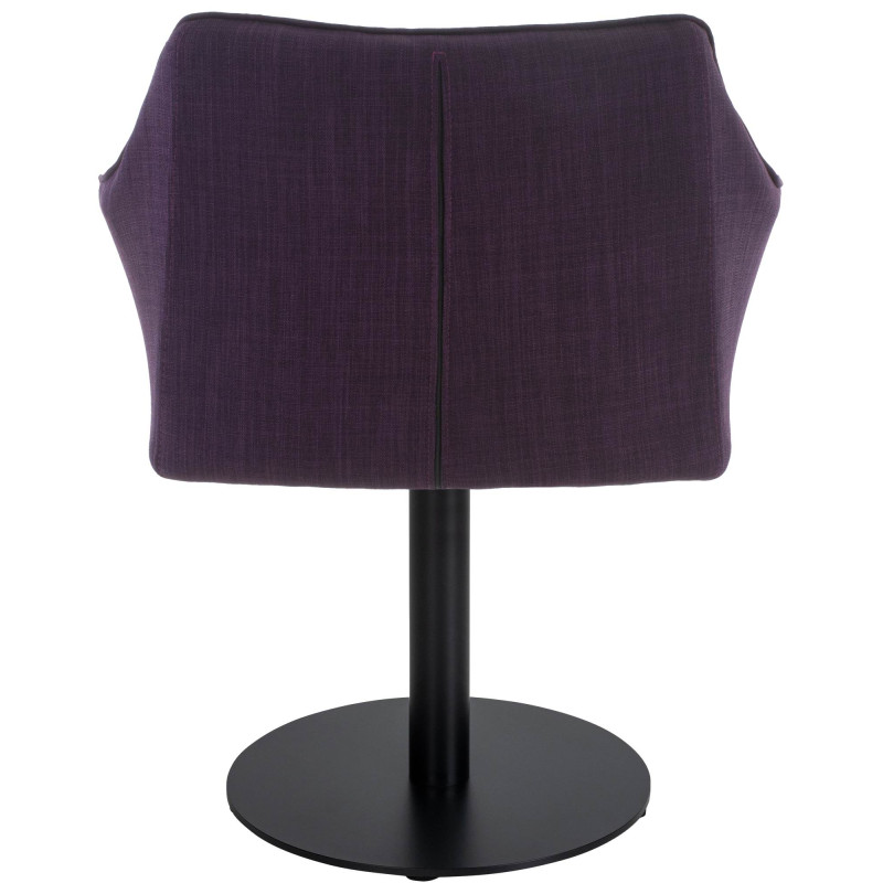 Fauteuil en tissu Damaso violet