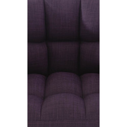 Fauteuil en tissu Damaso violet