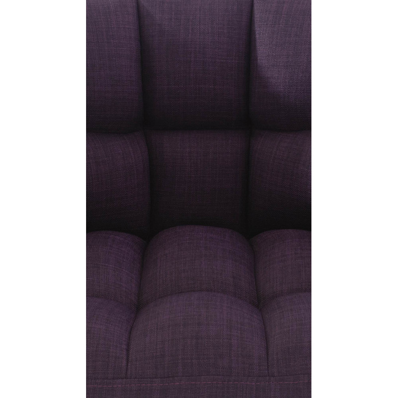 Fauteuil en tissu Damaso violet