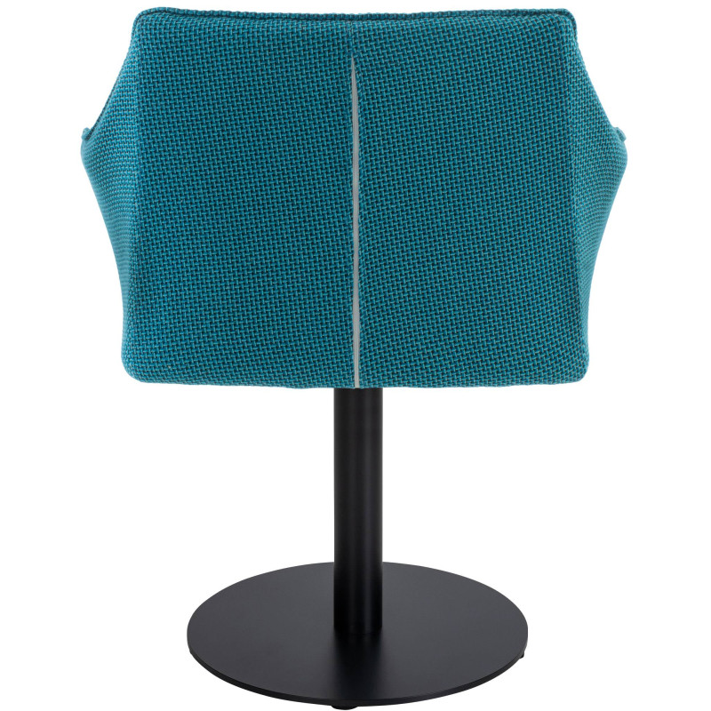 Fauteuil en tissu Damaso turquoise