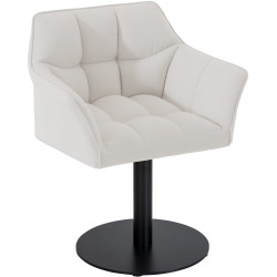 Fauteuil en tissu Damaso blanc