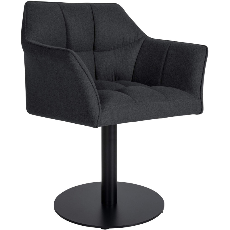 Fauteuil Damaso en feutre anthracite