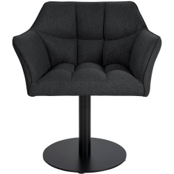 Fauteuil Damaso en feutre anthracite