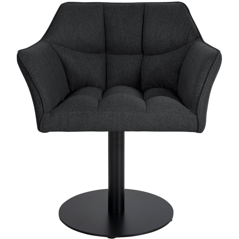 Fauteuil Damaso en feutre anthracite
