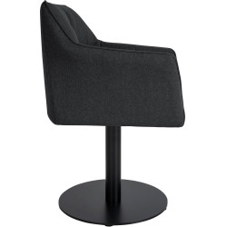 Fauteuil Damaso en feutre anthracite