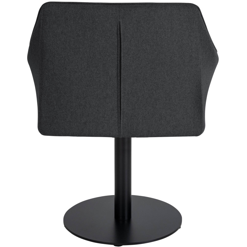 Fauteuil Damaso en feutre anthracite