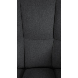 Fauteuil Damaso en feutre anthracite