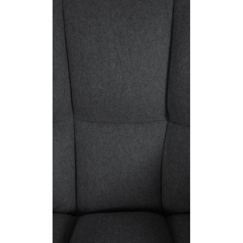 Fauteuil Damaso en feutre anthracite