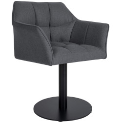 Fauteuil Damaso en feutre gris
