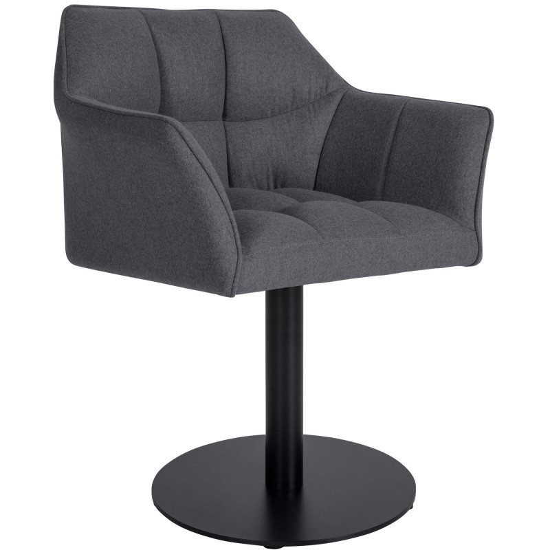 Fauteuil Damaso en feutre gris