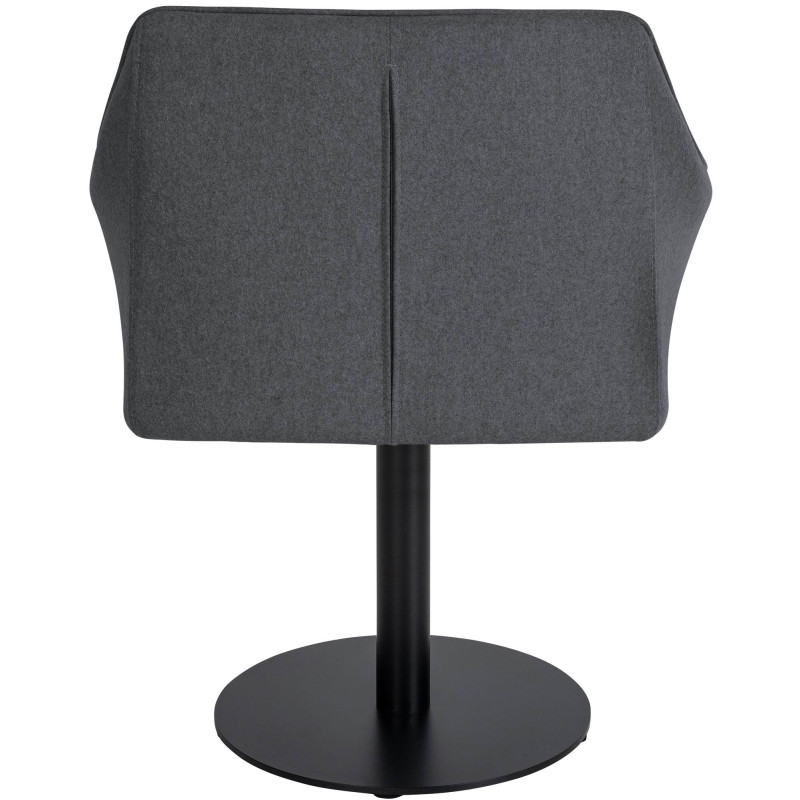 Fauteuil Damaso en feutre gris