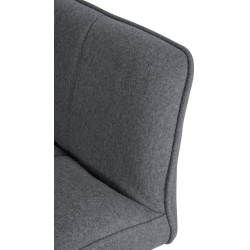 Fauteuil Damaso en feutre gris