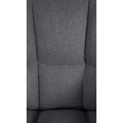 Fauteuil Damaso en feutre gris