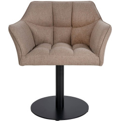 Fauteuil Damaso en feutre taupe