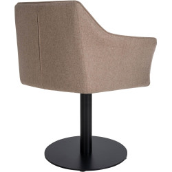 Fauteuil Damaso en feutre taupe