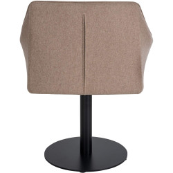 Fauteuil Damaso en feutre taupe