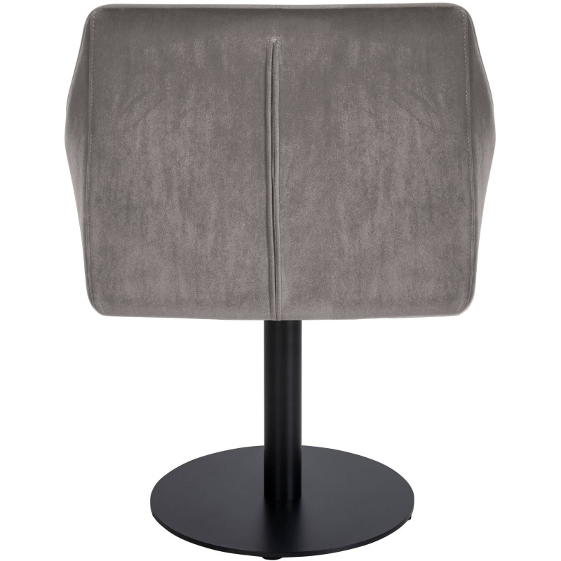 Fauteuil Damaso velours gris