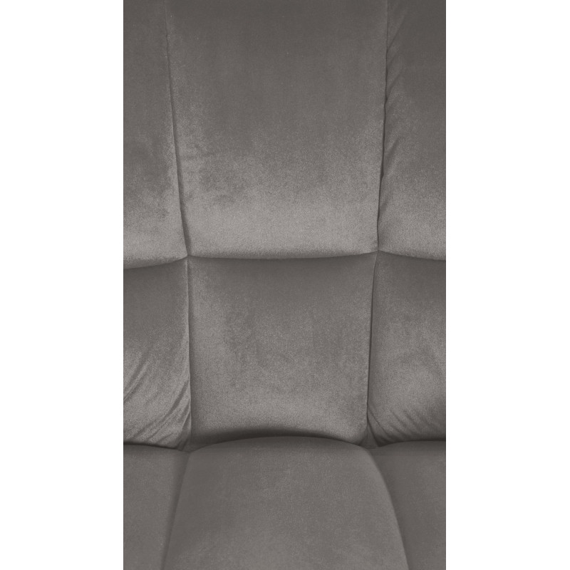 Fauteuil Damaso velours gris