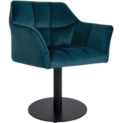 Fauteuil Damaso velours vert