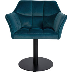 Fauteuil Damaso velours vert