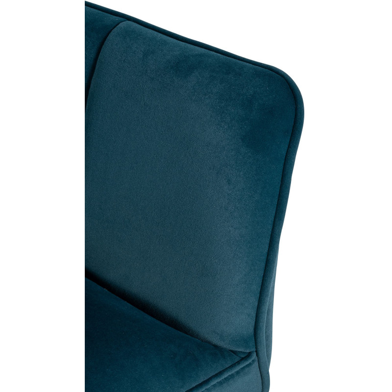 Fauteuil Damaso velours vert