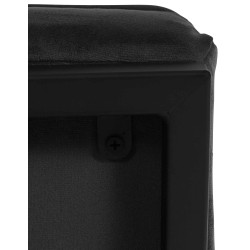 Fauteuil Avon velours noir
