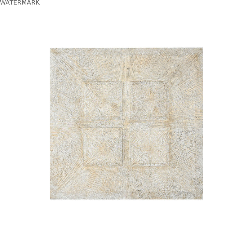 Décoration murale Home ESPRIT Blanc Doré Moderne Décapé 120 x 3,5 x 120 cm Décoration murale Home ESPRIT Blanc Doré Moderne Décapé 120 x 3,5 x 120 cm